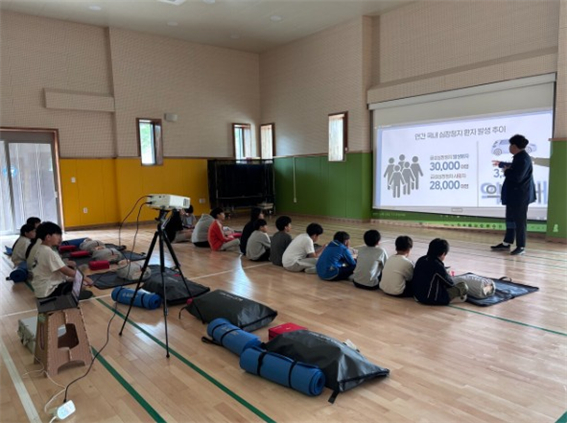 지역의료기관연계 보건수업 (일반인 기초과정 심폐소생술 교육)
