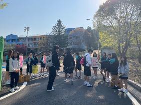 등교맞이 캠페인 행사 사진